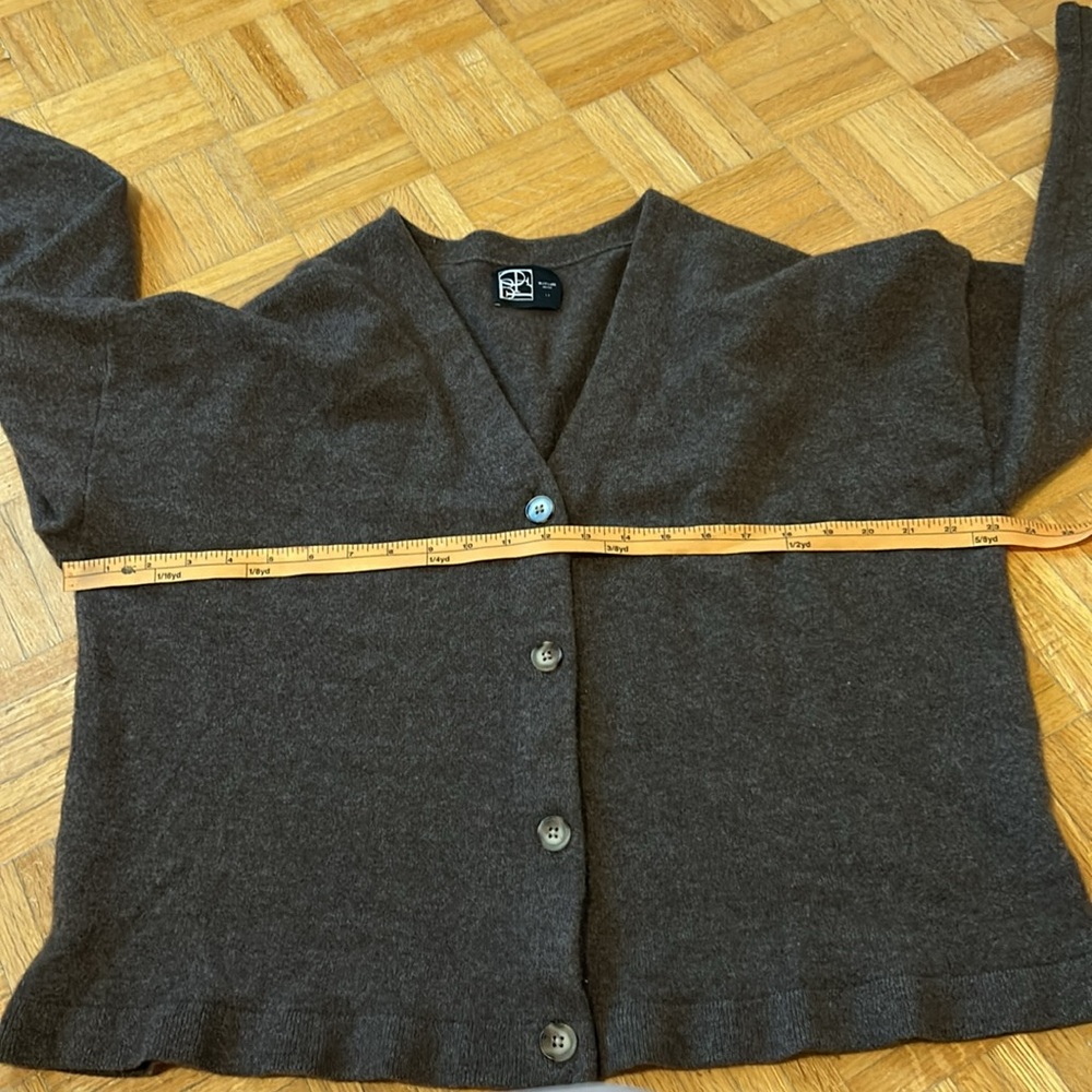 Oak + Fort. Women's Brown Cardigan Sweater - Picture 2 of 13